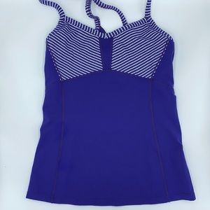 Athleta Fulfillment Tank Top Amalfi Blue